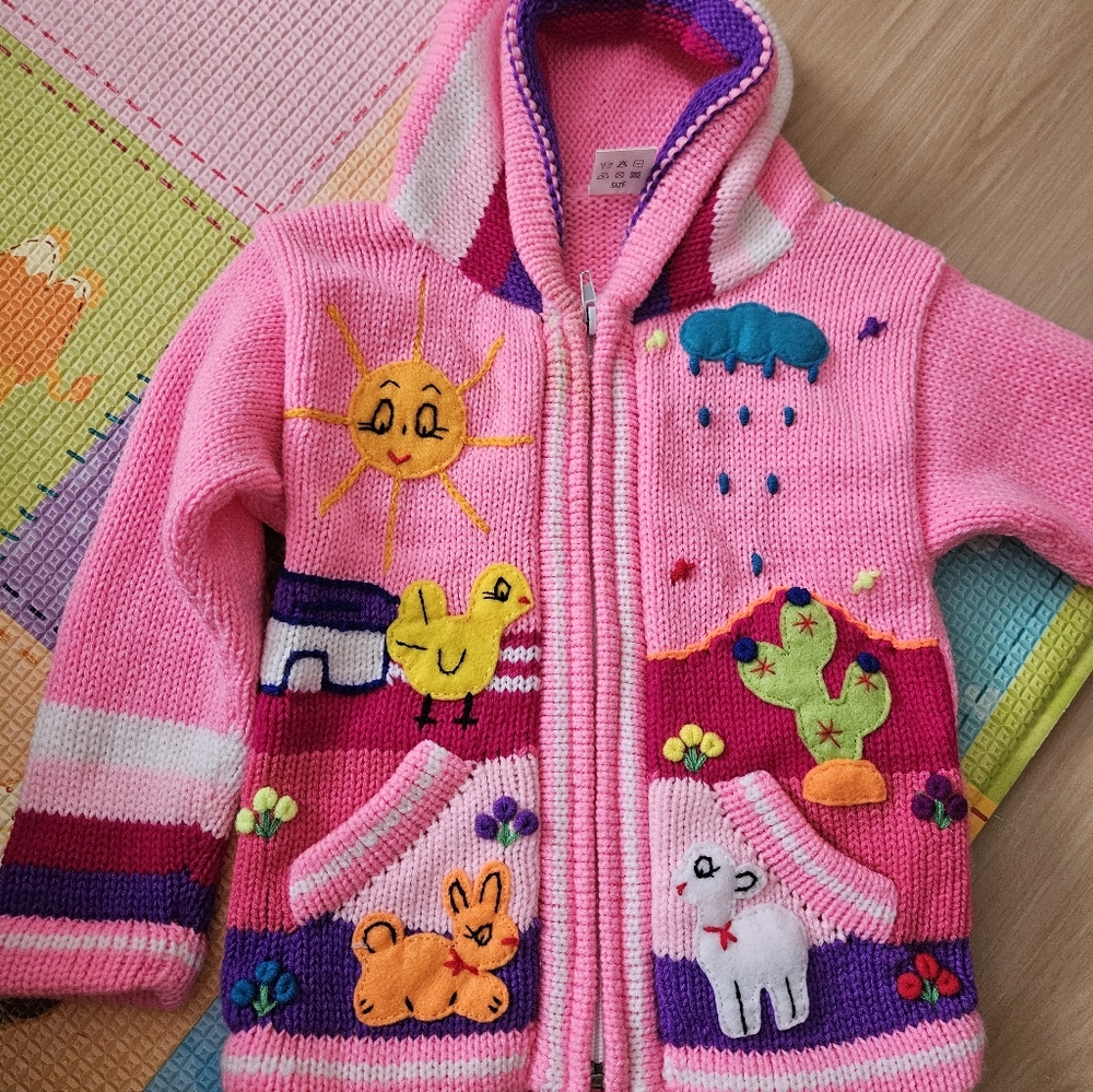 Kids peruvian Alpaca Sweater hoodies